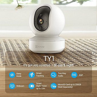 ����� ����� ������� ������� Ezviz TY1 Pan & Tilt Internet PT 4MP 