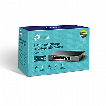 ��� ������ TP-Link 6 Ports 10/100Mbps With 4 Port PoE+ TL-SF1006P