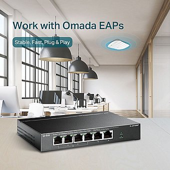 ��� ������ TP-Link 6 Ports 10/100Mbps With 4 Port PoE+ TL-SF1006P