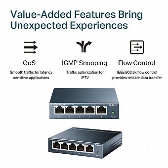 ���� ��� TP-Link TL-SG105 5 Ports Gigabit 10/100/1000Mbps