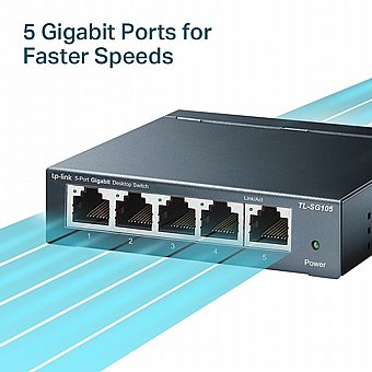 ���� ��� TP-Link TL-SG105 5 Ports Gigabit 10/100/1000Mbps