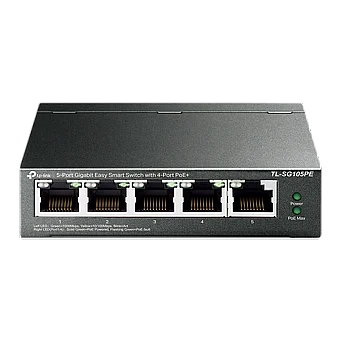 ��� 5 ������ TL-SG105PE 5-Port Gigabit Switch ���� TP-LINK