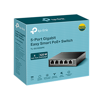 ��� ��� TP-Link TL-SG105MPE 5-Port Gigabit Easy Smart PoE Switch