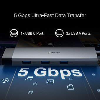 ���� ����� 9 �-1 TP-Link UH9120C USB Type-C