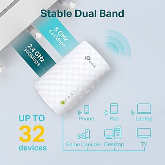 ����� ���� TP-Link 802.11ac AC750 Dual band 750Mbps RE220