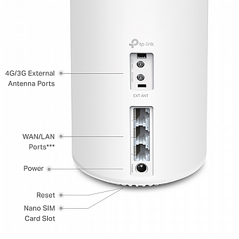 ����� ������ �� ���� ������ TP-Link 4G+ AX1800 Whole Home Mesh Wi-Fi 6 Router V1.0 Deco X20-4G