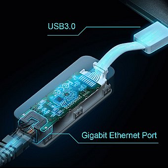 ���� ��� TP-Link UE300 USB 3.0 To Gigabit Ethernet Network 1000Mbps