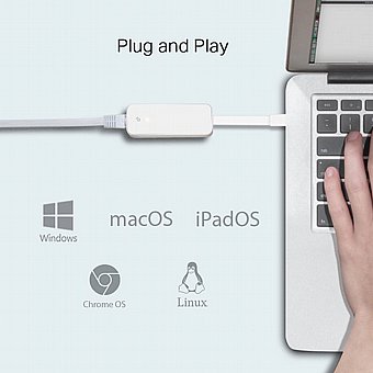 ���� ��� ������ USB 3.0 Type-C ������ ��� TP-Link TL-UE300C Gigabit