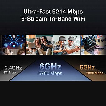����� ������� TP-Link BE9300 Tri-Band Wi-Fi 7 Archer BE550