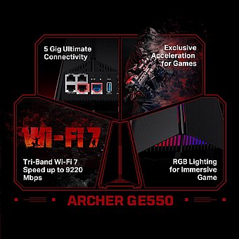 ����� ������� TP-Link BE9300 WiFi 7 Tri-Band Archer GE550