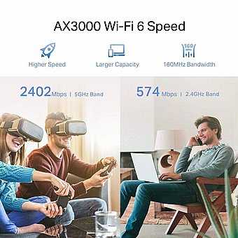 ����� ���� ������ TP-Link RE705X AX3000 Wi-Fi 6 Mesh