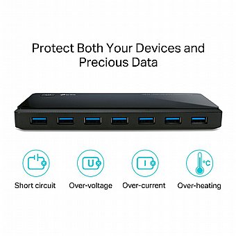 ���� USB 3.0 �� 7 ������ �-2 ������ TP-Link UH720