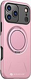 כיסוי ל-iPhone 17 Pro בצבע ורוד דגם MiraMag מבית Miracase כיסוי ל-iPhone 17 Pro בצבע ורוד דגם MiraMag מבית Miracase