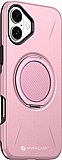 כיסוי ל-iPhone 16 בצבע ורוד דגם MiraMag מבית Miracase כיסוי ל-iPhone 16 בצבע ורוד דגם MiraMag מבית Miracase