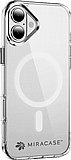 כיסוי ל-iPhone 16 בצבע שקוף דגם MiraSafe מבית Miracase כיסוי ל-iPhone 16 בצבע שקוף דגם MiraSafe מבית Miracase