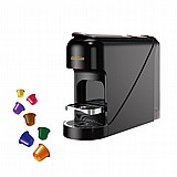 מכונת אספרסו Gold Line L'agolde Del Caffe ATL-5009B תואמת קפסולות נספרסו - צבע שחור מכונת אספרסו Gold Line L'agolde Del Caffe ATL-5009B תואמת קפסולות נספרסו - צבע שחור
