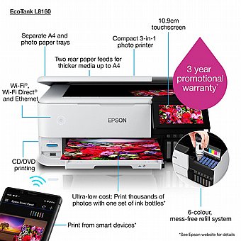 ����� A3 ����� ��� ������� ������� Epson EcoTank Photo L8160