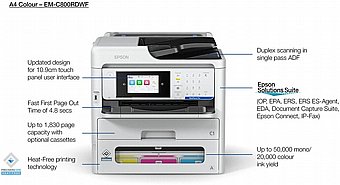����� ����� ��� ������� ������� Epson WorkForce Pro EM-C800RDW