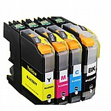 סט 4 ראשי דיו תואמים Brother LC221 סט 4 ראשי דיו תואמים Brother LC221