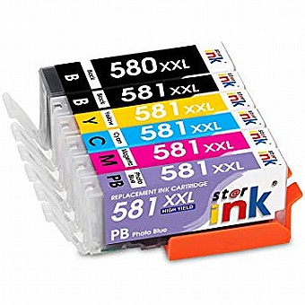 �� 5 ���� ��� ������ Canon PGI580XXLBK + CLI581XXL