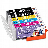 �� 5 ���� ��� ������ Canon PGI580XXLBK + CLI581XXL