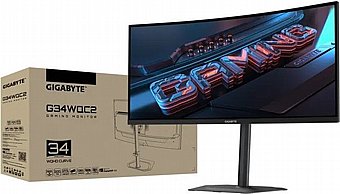 ��� ���� ���� Gigabyte 2K 34" G34WQC2 200Hz Gaming Monitor