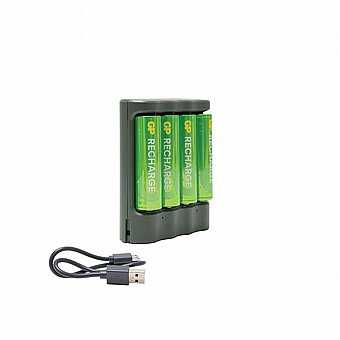 ���� 4 ������ USB ���� 4 ������ AA ������ ��� GPACSB441022 - ���� GP