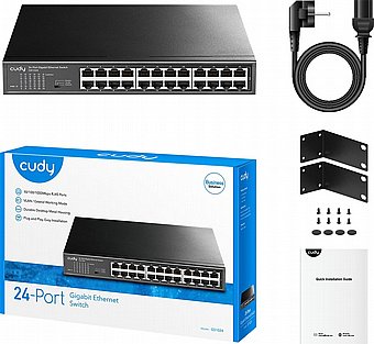 ��� Cudy 24-Port 10/100/1000Mbps Ethernet Gigabit GS1024