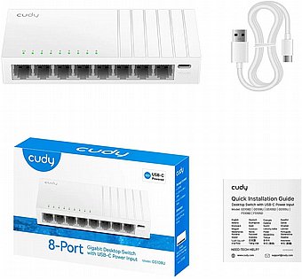 ��� Cudy GS108U 8 Ports 10/100/1000Mbps