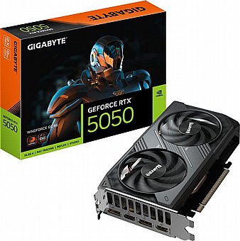 ����� ��� Gigabyte GeForce RTX 5050 WINDFORCE OC 8GB GV-N5050WF2OC-8GD
