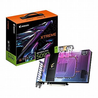 ����� ��� Gigabyte Geforce RTX 5090 Aorus Xtreme Waterforce WB 32GB GDDR7 GV-N5090AORUSX WB-32GD
