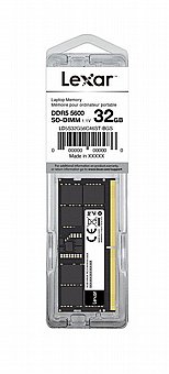 ������ ����� ���� - Lexar SODIMM 32GB DDR5 5600Mhz 262pin CL46 1.1V Blister Pac