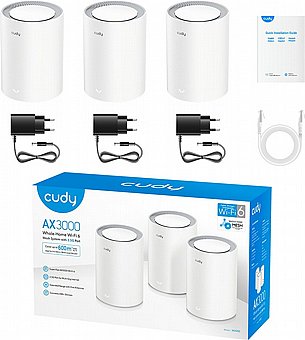 ����� Cudy AX3000 2.5G Whole Home Mesh Wi-Fi 6 System M3000 - ���� ������