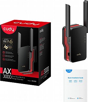 ����� ���� Cudy AX3000 Dual Band Wi-Fi 6 RE3000