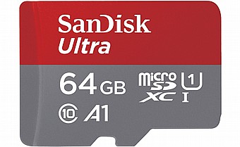 ����� ������ Sandisk Ultra 64GB Micro SD 140Mb/s SDSQUAB-064G-GN6MN