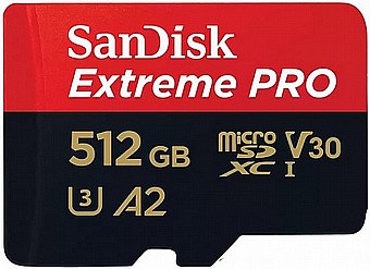 ����� ������ Sandisk Extreme Pro 512GB Micro SD UHS 200Mb/s SDSQXCD-512G-GN6MA
