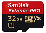 כרטיס זיכרון Sandisk Extreme Pro 32GB Micro SDHC 100Mb/s SDSQXCG-032G-GN6MA כרטיס זיכרון Sandisk Extreme Pro 32GB Micro SDHC 100Mb/s SDSQXCG-032G-GN6MA