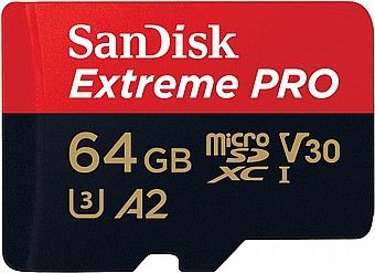 ����� ������ Sandisk Extreme Pro 64GB Micro SD UHS 200Mb/s SDSQXCU-064G-GN6MA