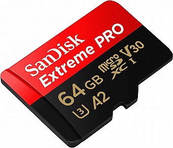 ����� ������ Sandisk Extreme Pro 64GB Micro SD UHS 200Mb/s SDSQXCU-064G-GN6MA