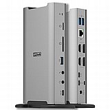 תחנות עגינה כפולה מקצועית USB 10G HDMI DP Dual 4K 100W כוללות 16 חיבורים STLab ST-U-2630 תחנות עגינה כפולה מקצועית USB 10G HDMI DP Dual 4K 100W כוללות 16 חיבורים STLab ST-U-2630
