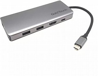 ���� ����� USB Type-C �� ������ Gold Touch SU-C12 HDMI + VGA + 4xUSB + LAN + TF/SD Slot & PD