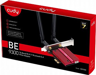 ����� ��� ������ Cudy WE9300 Tri-Band Wi-Fi Bluetooth 5.4 PCIe